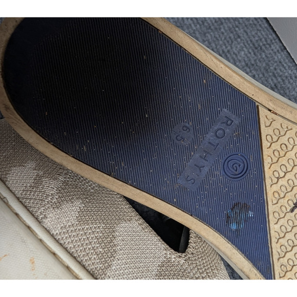 Rothys Slip On Sneakers Womens 6.5 Camo Eco Friendly Knit Comfort Washable - Picture 2 of 6